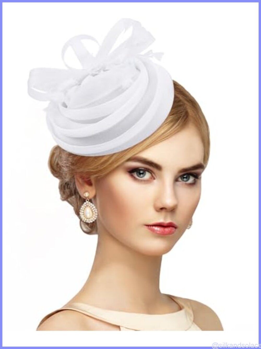 Feather Mesh Fascinator Hat Dual-Wear Clip Headband Derby Tea Party